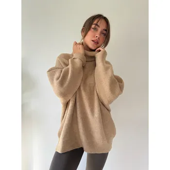 Dámský svetr Mishel Oversize svetr Given béžová Velikost: UNI