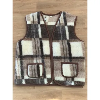 Dámská vesta Vlněná vesta - károvaná Velikost: M