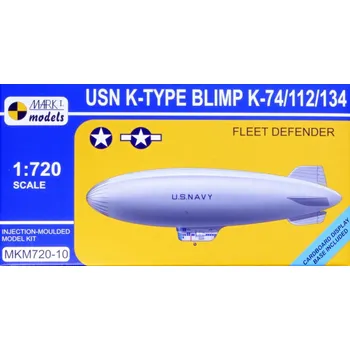 Plastikový model USN K-Type Blimp K-74/112/134 Fleet Defender - Mark 1 Models MKM720-10