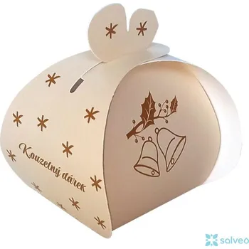 Mýdlo Mýdlo přírodní "Kouzelný dárek Zlatý" vánoční zvonky KPPS natur 50 g