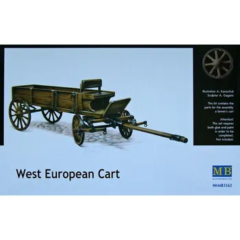 Plastikový model West European Cart - Master Box MB3562