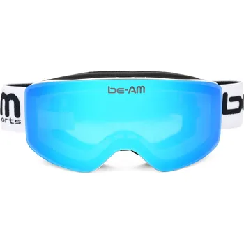be-AM Lyžařské brýle SKI a SNB JUNIOR - bílá/modré sklo