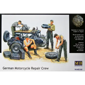 Plastikový model German Motorcycle Repair Crew - Master Box MB3560
