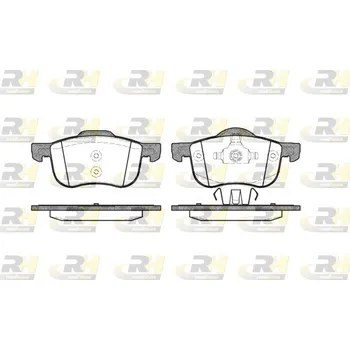 Brzdová destička Sada brzdových destiček, vždy 4 kusy v sadě ROADHOUSE 2713.00