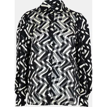 Dámská košile Košile French Connection Black Cream 1188028 14 (L)