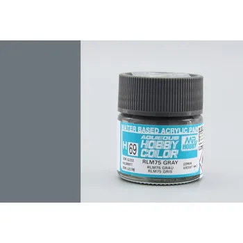 Modelářská barva Aqueous Hobby Color - RLM75 Gray - Šedá (10ml) - Gunze H069