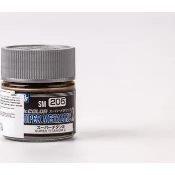 Modelářská barva Mr. Color Super Metallic Colors II - Super Titanium 2 - Titan (10ml) - Gunze SM205