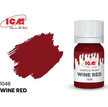 Modelářská barva ICM Wine Red 1048 - bottle, 12 ml