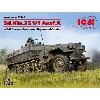 Plastikový model Sd.Kfz.251/1 Ausf.A German Armor.Pers.Carrier - ICM 35101