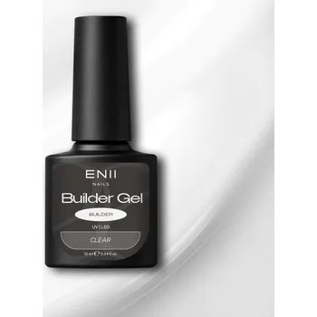 Lak na nehty ENII NAILS Builder Gel v lahvičce Clear HEMA & TPO free 001
