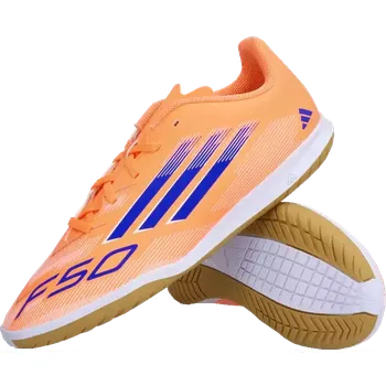 Dětská sálová obuv Dětské sálové kopačky Adidas F50 Club IN oranžové