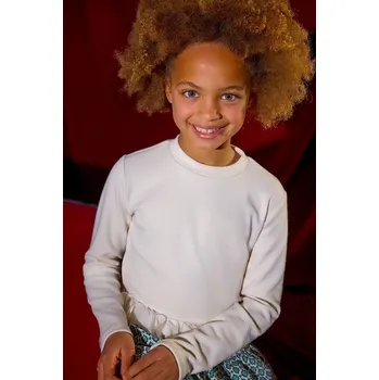 Dívčí oblečení Dětský svetr Mayoral 7030.8B.Junior.9BYA béžová 01X, vel. 162