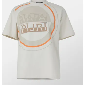 Pánská móda Tričko NAPAPIJRI Beige Dimity 1188668 L