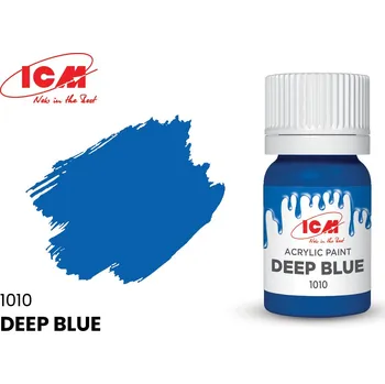Modelářská barva ICM Deep Blue 1010 - bottle, 12 ml