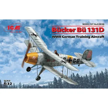 Plastikový model Bücker Bü 131D German WWII Training Aircraft - ICM 32030
