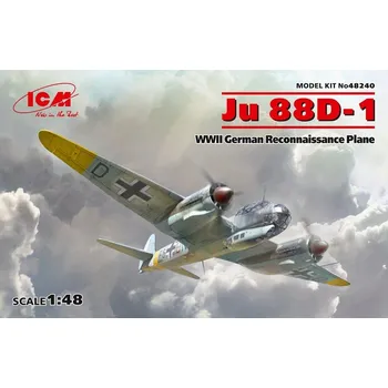 Plastikový model Junkers Ju 88D-1 German WWII Reconnaiss.Plane - ICM 48240