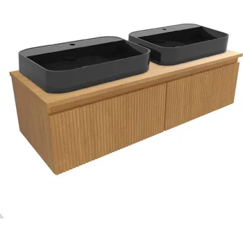 Šatní skříň Swiss aqua technologies Koupelnová skříňka s umyvadlem SAT Evolution 118x30x44,8 cm dub medový mat SATEVO120DMDUB