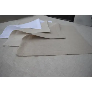 Stolování E-len Lněný ubrus - bílá káva 40x120 cm