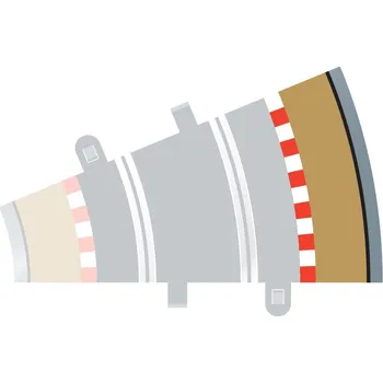 autodráha Rozšíření trati SCALEXTRIC C8239 - Border, Kerb & Barrier - Curve - R2 - 22.5DEG Outer