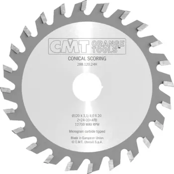 Pilový kotouč Předřezový kotouč kónický - D125x3,1-4,2 d22 Z24 HW, - C28812524K, CMT