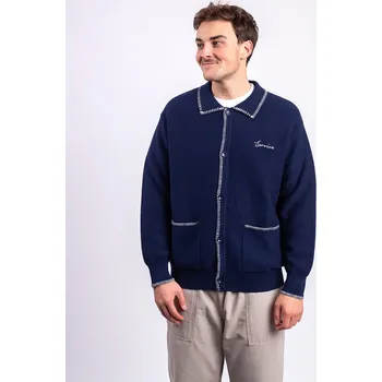 Pánský svetr Service Works Blanket Stitch Cardigan NAVY M