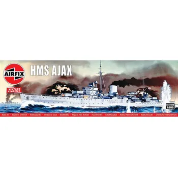 Plastikový model HMS Ajax - Airfix Classic Kit Vintage A03204V