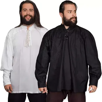 House of Warfare Pozdně středověká fantasy košile se šněrováním