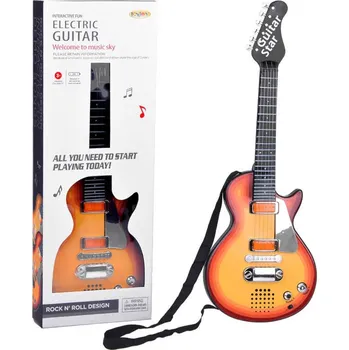 Hudební nástroj pro děti Elektrická kytara Star Tmavě hnědá