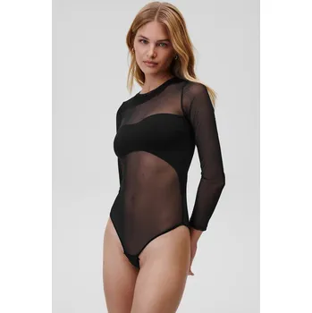 Body Body Undress Code No Promises Bodysuit Thong 819 černá 99X, vel. XL