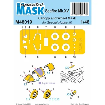 Plastikový model 1/48 Seafire Mk.15 MASK - Special Hobby M48019