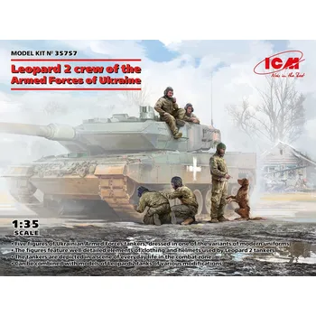 Plastikový model Leopard crew of the Armed Forces of Ukraine - ICM 35757