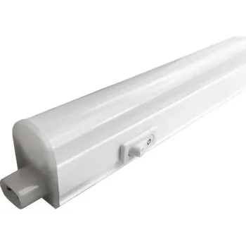 LED osvětlení LED T5-30-4W MIRROR, 4W lineární kuchyňské svítidlo dlouhé 30cm, 360lm, 6500K, kabel do zásuvky 230V