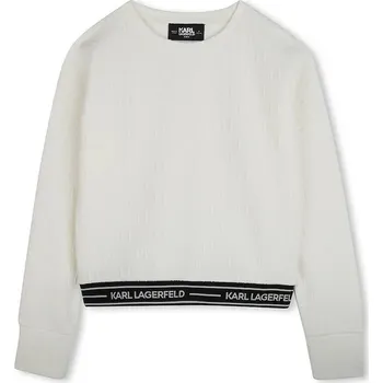 Chlapecká mikina Dětská mikina Karl Lagerfeld béžová barva, hladká, Z30471 Z30471.86.108 01X, vel. 102