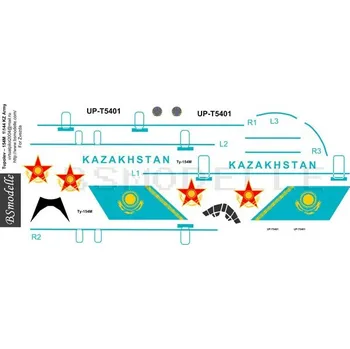 Plastikový model Obtisky Tupolev Tu-154 Kazakhstan Armed Forces - BSmodelle BSM144048