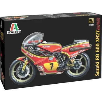 Plastikový model Suzuki RG 500 XR27 (Team Heron - Barry Sheene) 1978 - Italeri Model Kit motorka 4644