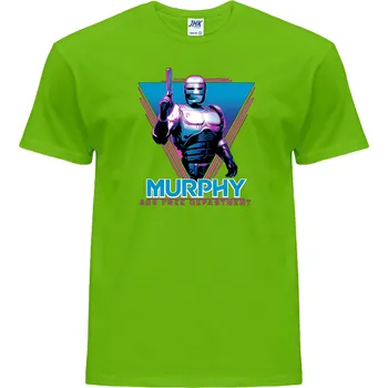 panske_levne_tricko_potisk_murphy_robocop Barva: Lime - limetková, velikost: XS