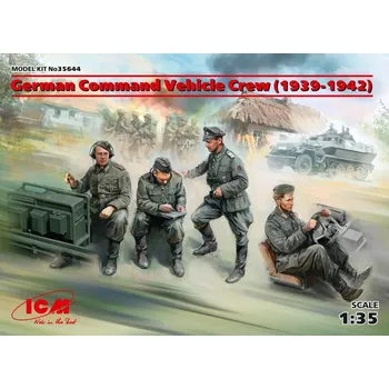 Plastikový model German Command Vehicle Crew 1939-42 (4 fig.) - ICM 35644
