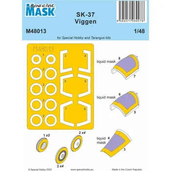 Plastikový model 1/48 Saab SK-37 Viggen MASK - Special Hobby M48013