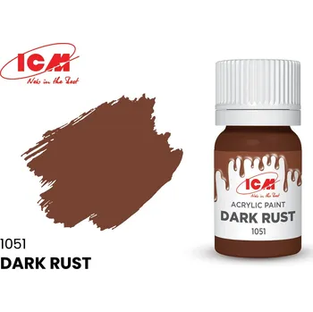Modelářská barva ICM Dark Rust 1051 - bottle, 12 ml