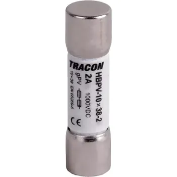 odpínač Válcová pojistka Tracon HBPV-10X38-4, gPV, 4A, 1000VDC, 10kA, 10x38 (Tracon HBPV-10X38-4)