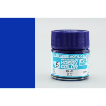 Modelářská barva Aqueous Hobby Color - Blue - Modrá (10ml) - Gunze H005