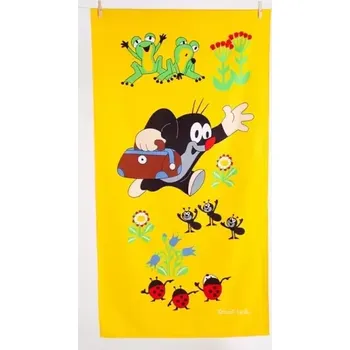 Matějovský osuška Krtek a žabky 75x150 cm