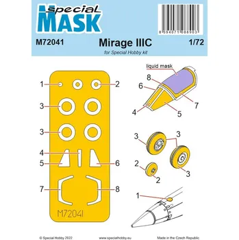Plastikový model 1/72 Mirage IIIC MASK - Special Hobby M72041