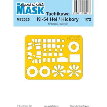 Plastikový model Maska pro plastikový model 1/72 Tachikawa Ki-54 Hei / Hickory - Special Hobby M72025