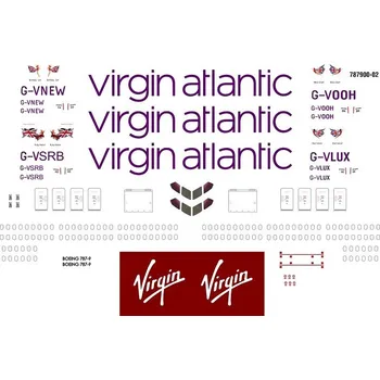 Plastikový model Obtisky Boeing 787 Virgin - BSmodelle BSM144631