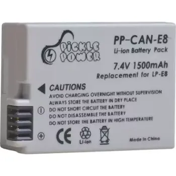PicklePower Baterie Canon LP-E8 1500mAh nahrazuje ORIGINÁL