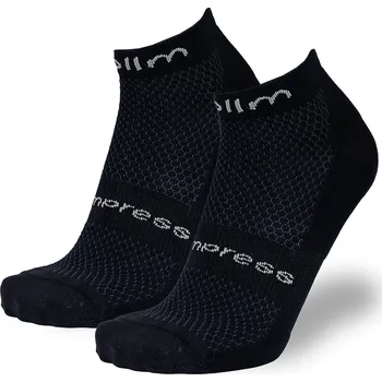 Dámské ponožky COLLM Nízké kompresní ponožky RUN PRO černé Velikost: EUR 37 - 39