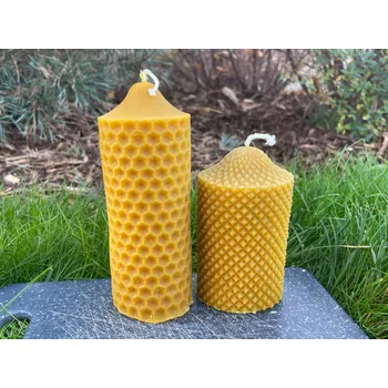 Válec včelí velký (včelí vosk), Velikost: Vyšší, motiv plástve