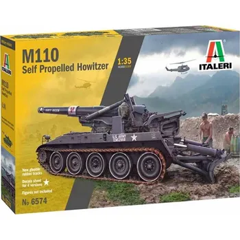 Plastikový model M110 - Italeri Model Kit tank 6574