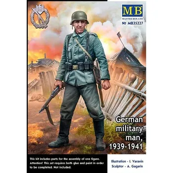 Plastikový model German military man,1939-41 (1 fig & weapons) - Master Box MB35227